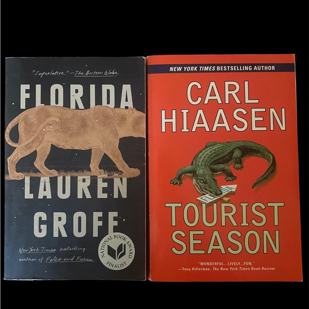 Florida fiction book bundle- Caro Hiaasen and Lauren Groff